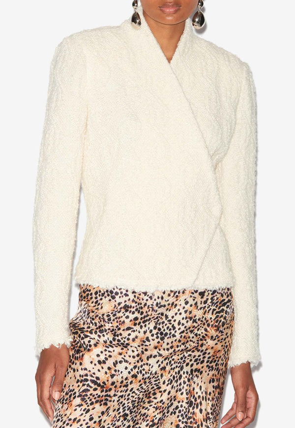 Isabel Marant Loyana Cowens Cardigan 24AVE0389FA-B3E04IWHITE