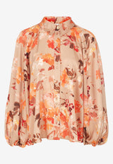 Aje Floral Print Transept Crepe Blouse 24AW1187FLORAL