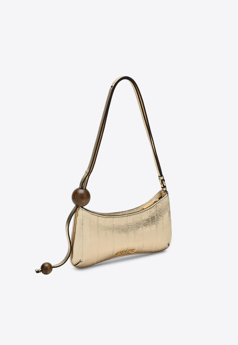 Jacquemus The Bisou Perle Mirrored Leather Shoulder Bag Gold 24E231BA0573169/P_JACQM-280