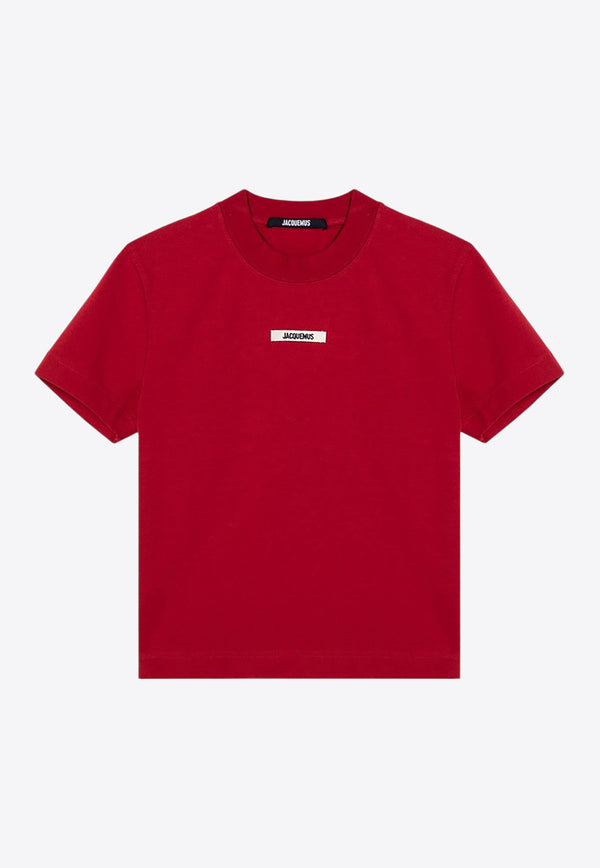 Jacquemus Logo Patch Crewneck T-shirt Red 24E241JS1332031/P_JACQM-480