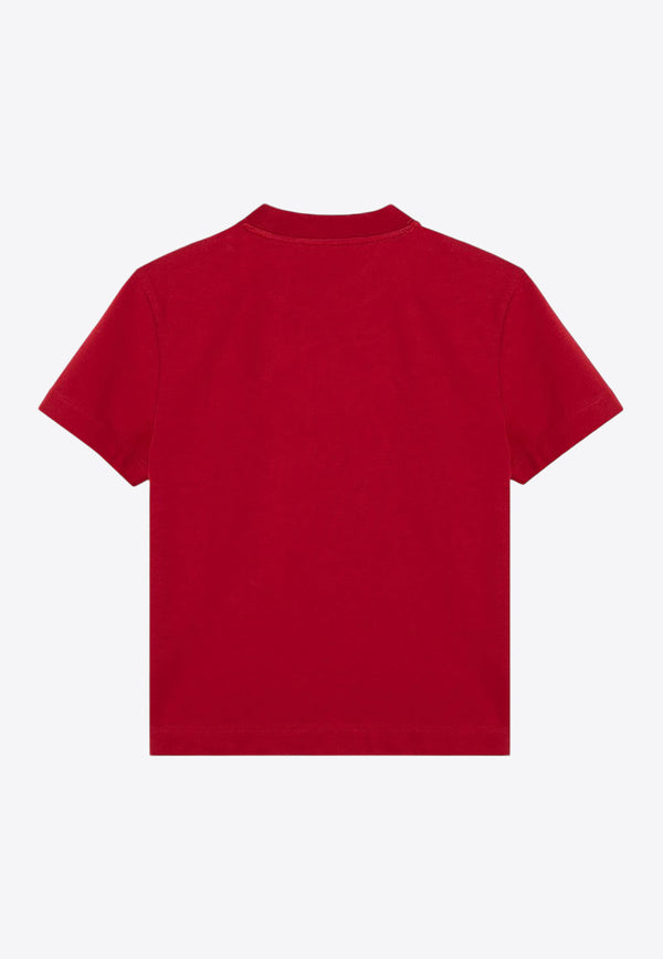 Jacquemus Logo Patch Crewneck T-shirt Red 24E241JS1332031/P_JACQM-480