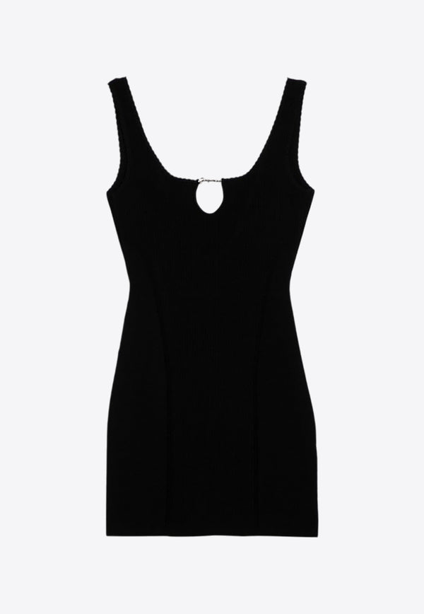 Jacquemus Sierra Ribbed Knit Mini Dress Black 24E241KN3552355/P_JACQM-990