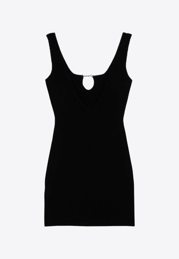 Jacquemus Sierra Ribbed Knit Mini Dress Black 24E241KN3552355/P_JACQM-990