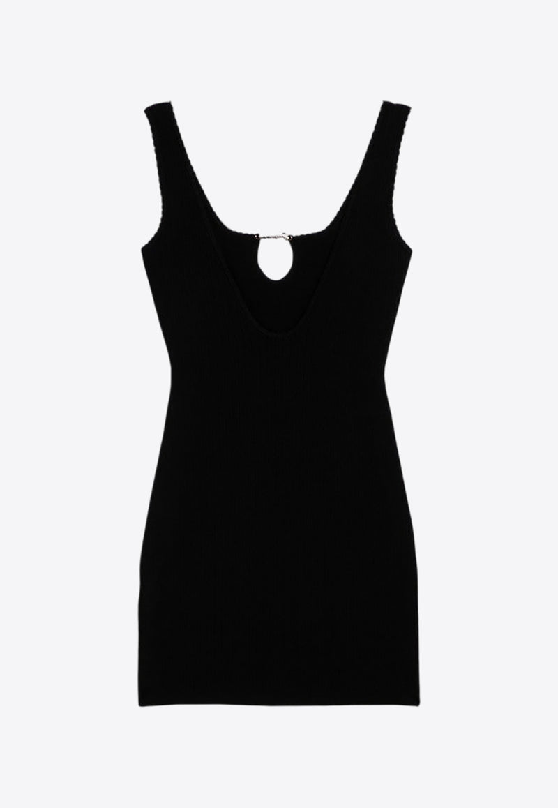 Jacquemus Sierra Ribbed Knit Mini Dress Black 24E241KN3552355/P_JACQM-990