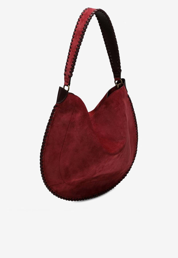 Isabel Marant Oskan Suede Hobo Bag Red 24EPP0200FBB2C06M/Q_ISAMA-86BY