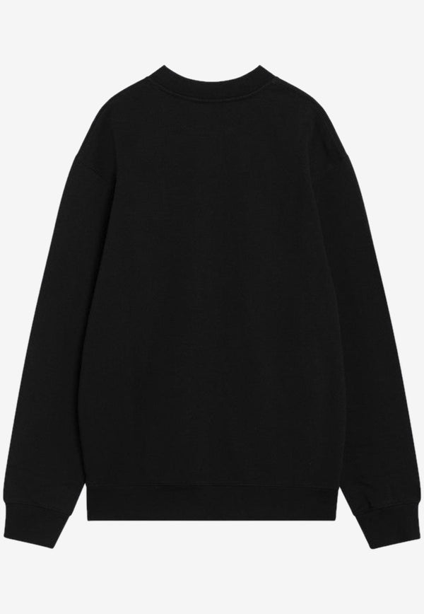 Jacquemus Gros Grain Crewneck Sweatshirt Black 24ESSM00206AJ00126/R_JACQM-990