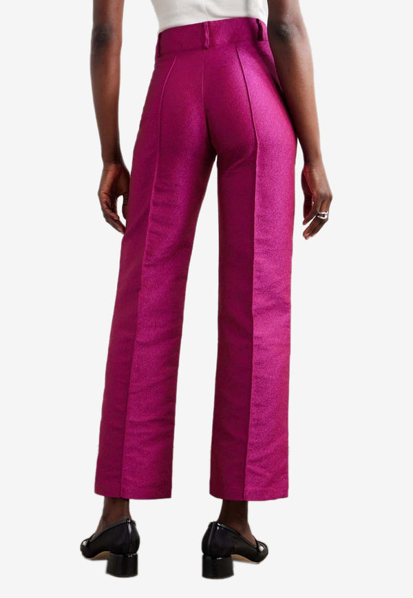 DESTREE Yoshi Wide-Leg Pants 24F4PAN42202FUCHSIA