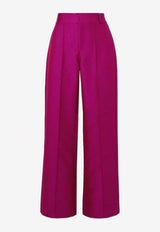 DESTREE Yoshi Wide-Leg Pants 24F4PAN42202FUCHSIA