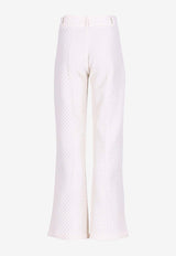 DESTREE Olafur Flutter Flared Pants White 24F4PAN64004IVORY