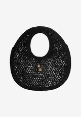 Jacquemus The Spiaggia Raffia Hobo Bag Black 24H243BA3873219/P_JACQM-990