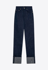 Jacquemus Le De-Nîmes Turn-Up Jeans Blue 24H243DE0641513/P_JACQM-38F