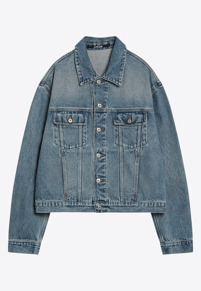 Jacquemus De-Nîmes Button-Up Jacket Blue 24H246DE0271513/Q_JACQM-33C