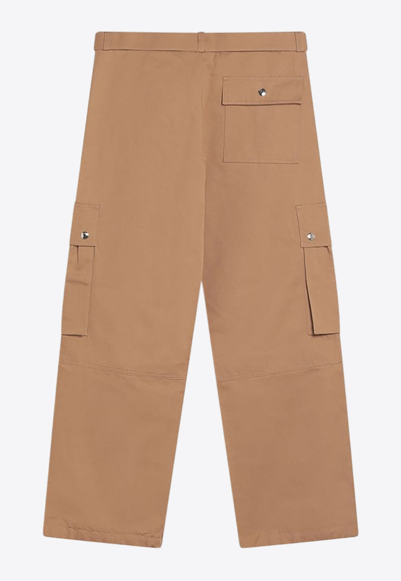 Jacquemus Wide-Leg Cargo Pants Camel 24H246PA0971534/Q_JACQM-830