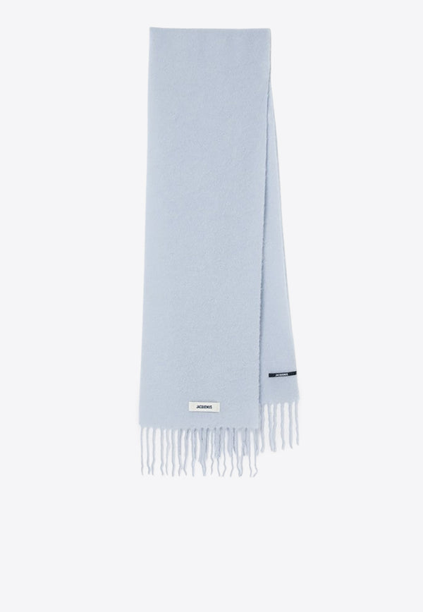 Jacquemus Wool-Blend Fringed Scarf Lilac 24HACU00572BOT4032/R_JACQM-635