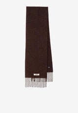 Jacquemus Carro Mohair Blend Scarf Brown 24HACU00572BOT4032/R_JACQM-850
