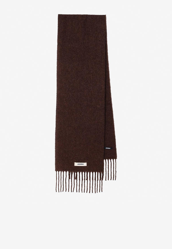 Jacquemus Carro Mohair Blend Scarf Brown 24HACU00572BOT4032/R_JACQM-850