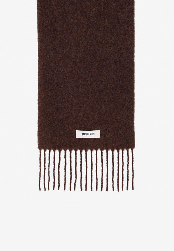 Jacquemus Carro Mohair Blend Scarf Brown 24HACU00572BOT4032/R_JACQM-850