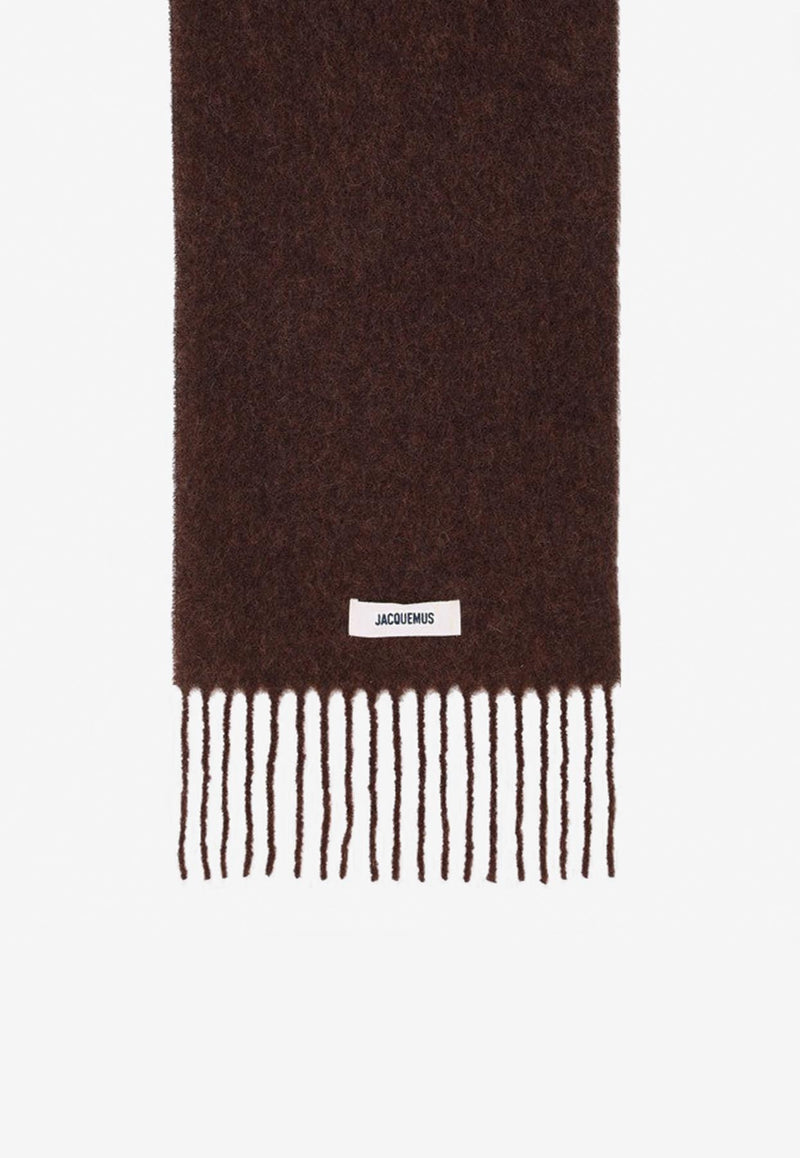 Jacquemus Carro Mohair Blend Scarf Brown 24HACU00572BOT4032/R_JACQM-850