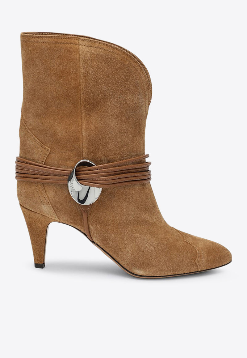 Isabel Marant Dytho 75 Pointed Suede Boots Brown 24HBO0078FBB4A18S/P_ISAMA-50CO