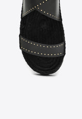 Isabel Marant Studded Round-Toe Sandals 24PEP0003FAB1C01S/O_ISAMA-01BK