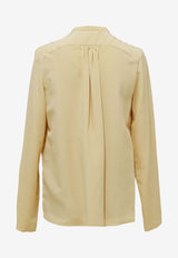 Isabel Marant Utah Ruffle Blouse 24PHT0296FA-B1J02IYELLOW