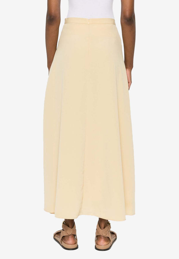 Isabel Marant Sakura Midi Skirt 24PJU0012FA-B1J02IYELLOW