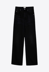 Isabel Marant Bymara Straight-Leg Denim Pants Black 24PPA0195FBB1H07I/P_ISAMA-02FK