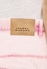 Isabel Marant Washed-Out Mini Denim Shorts 24PSH0102FAB1H09I/O_ISAMA-40LK