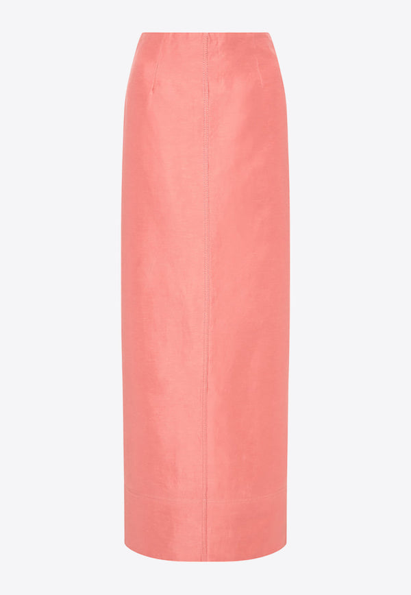 Aje Mary Column Maxi Skirt 24RE4133CORAL