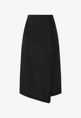 Aje Theory Cinched Midi Skirt 24RE4144BLACK