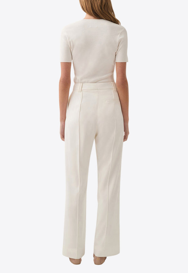 Aje Caterina Tailored Straight-Leg Pants White 24SS3075WHITE