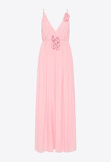 Aje Mercurial V-neck Maxi Dress Pink 24SS5292PINK