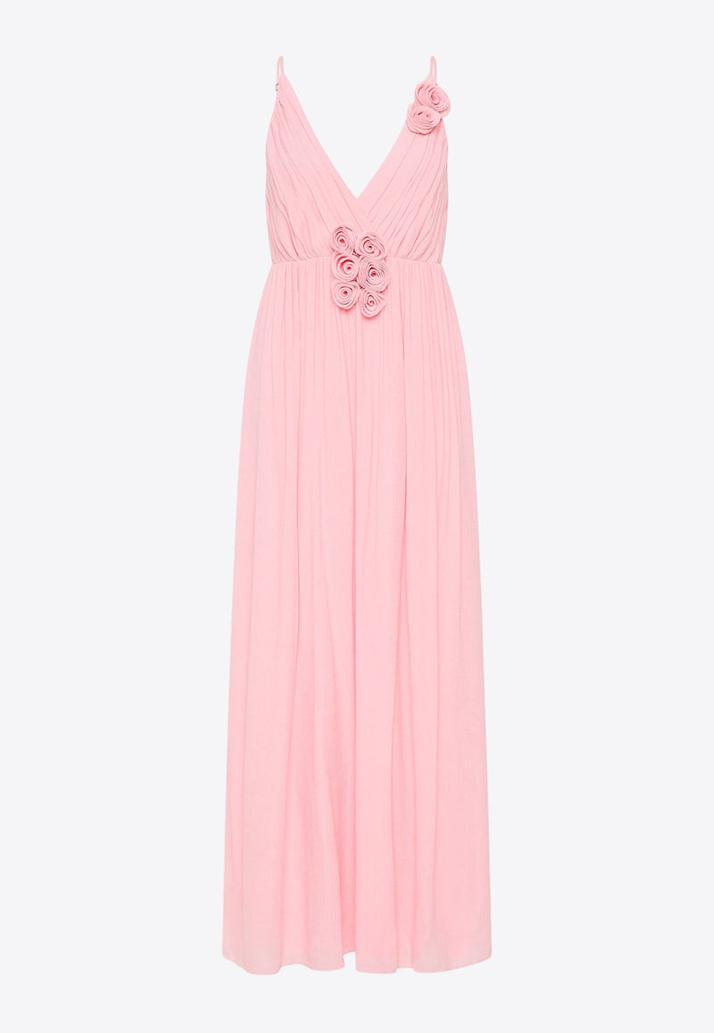 Aje Mercurial V-neck Maxi Dress Pink 24SS5292PINK