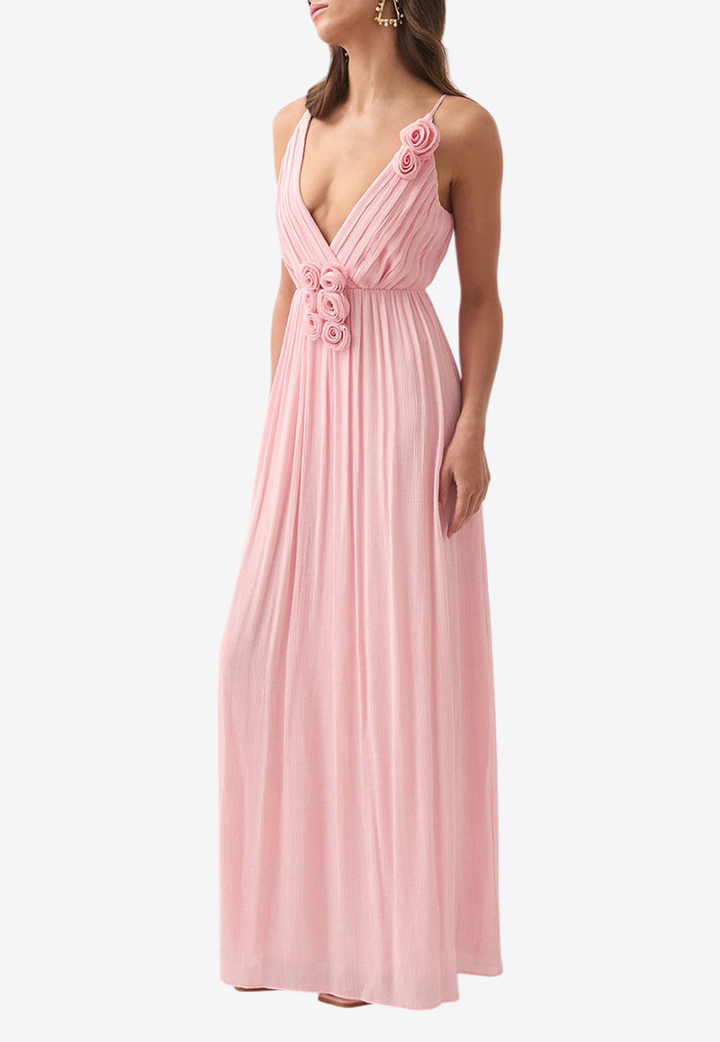 Aje Mercurial V-neck Maxi Dress Pink 24SS5292PINK