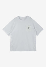Sacai  X Carhartt Wip Logo Patch Jersey T-shirt White 25-00995SCO/R_SACAI-101