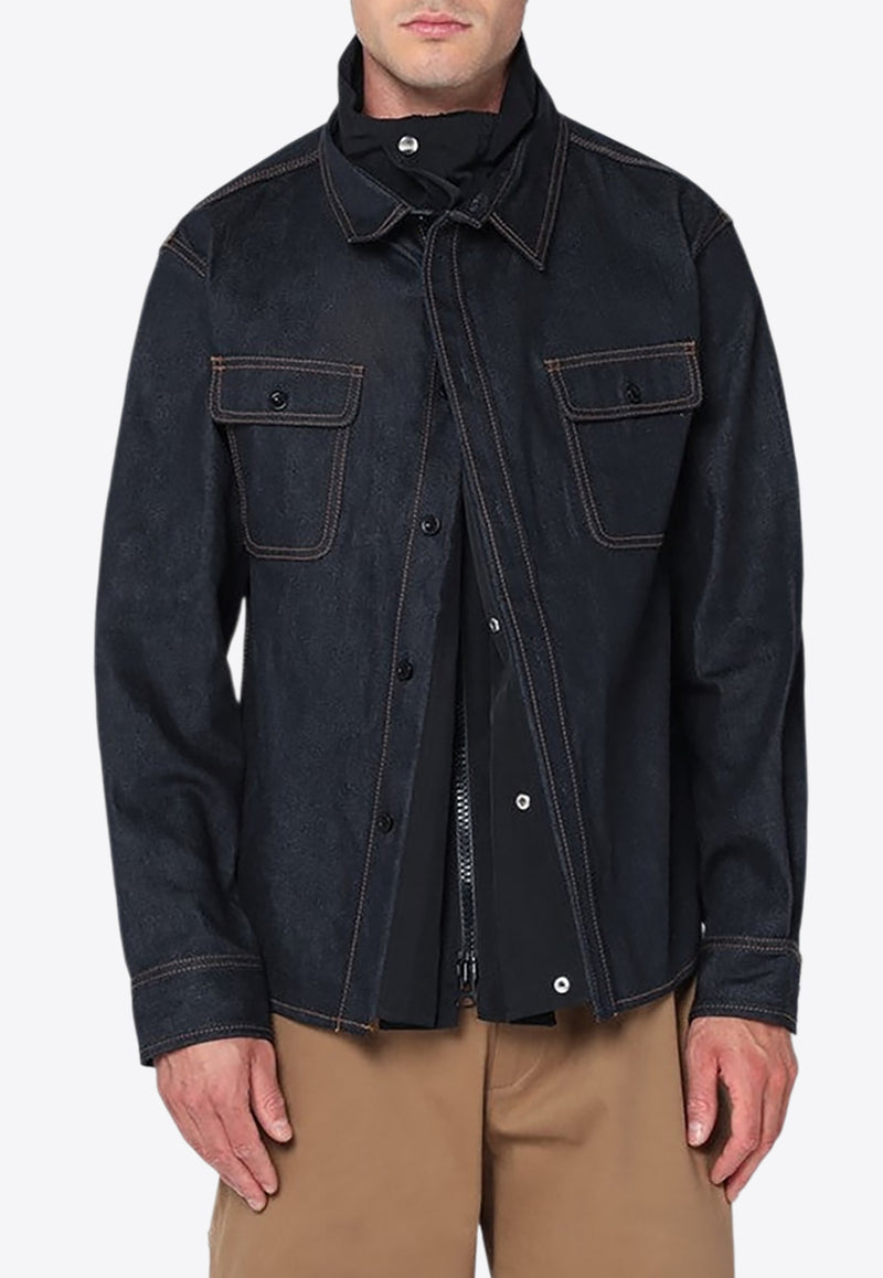 Sacai Denim Buttoned Shirt Blue 25-03754MCO/R_SACAI-493