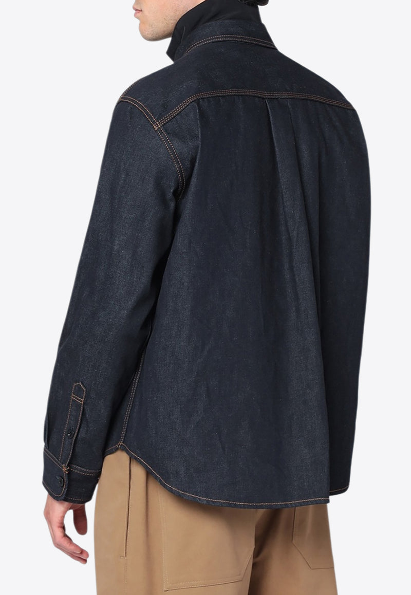 Sacai Denim Buttoned Shirt Blue 25-03754MCO/R_SACAI-493