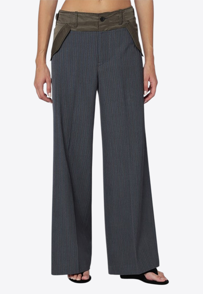 Sacai Pinstripe Tailored Pants Gray 25-08121LE/R_SACAI-342
