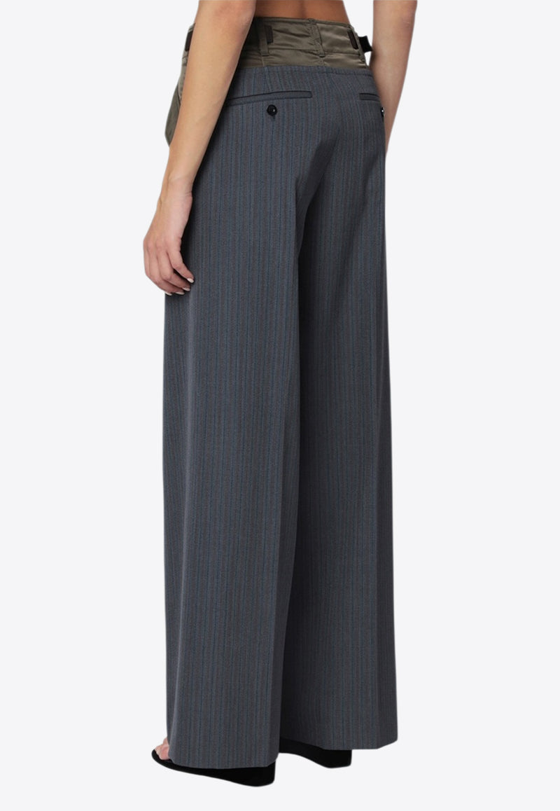 Sacai Pinstripe Tailored Pants Gray 25-08121LE/R_SACAI-342