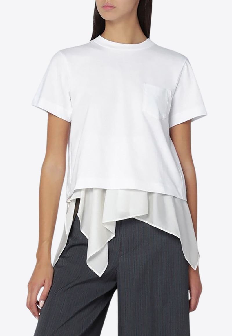 Sacai Layered Crewneck T-shirt White 25-08181CO/R_SACAI-178