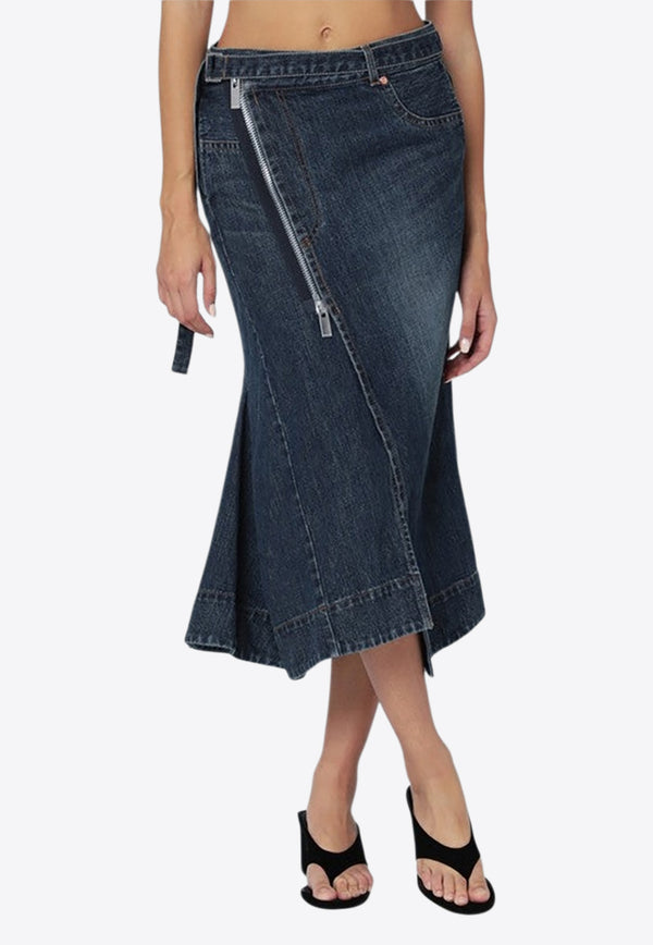 Sacai Asymmetric Denim Skirt Blue 25-08195DE/R_SACAI-401