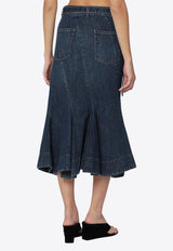 Sacai Asymmetric Denim Skirt Blue 25-08195DE/R_SACAI-401