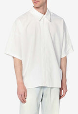 New Amsterdam Surf Association Boxy Buttoned Shirt White 2501024001PL/Q_NEWA-WHT