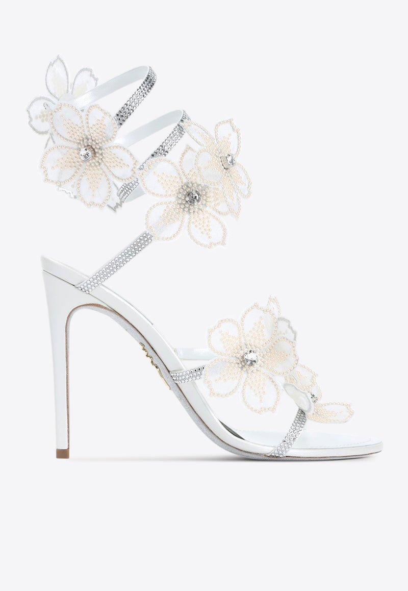 Flower 105 Leather Sandals