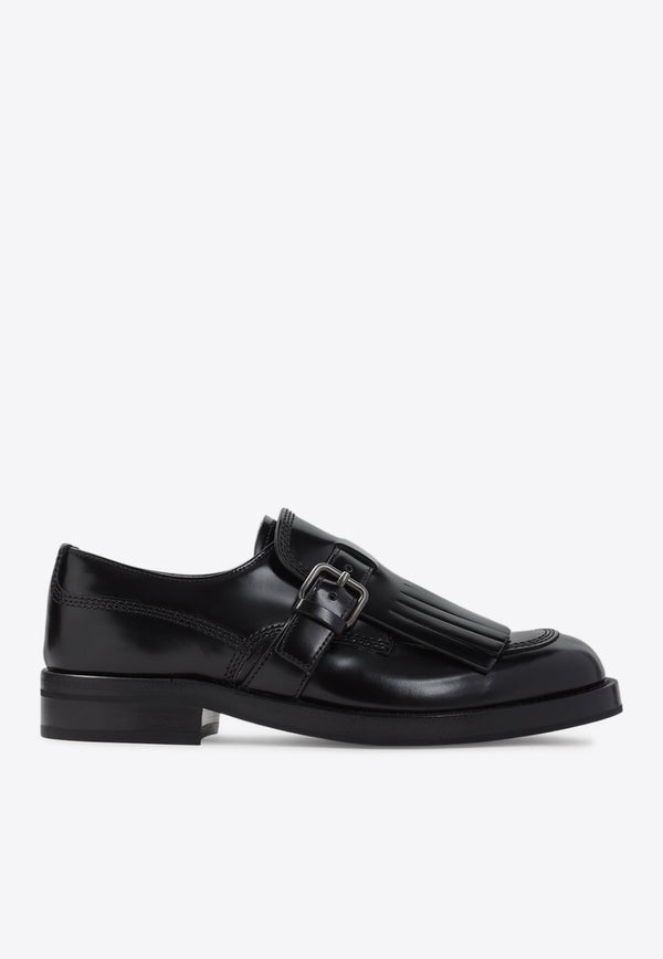Piper Buckled Leather Loafers
