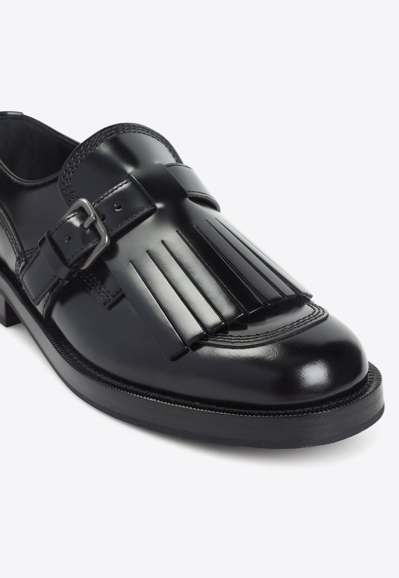 Piper Buckled Leather Loafers