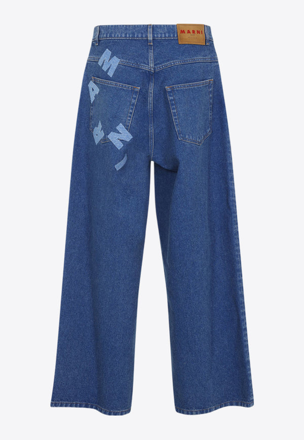 Logo Lettering Jeans