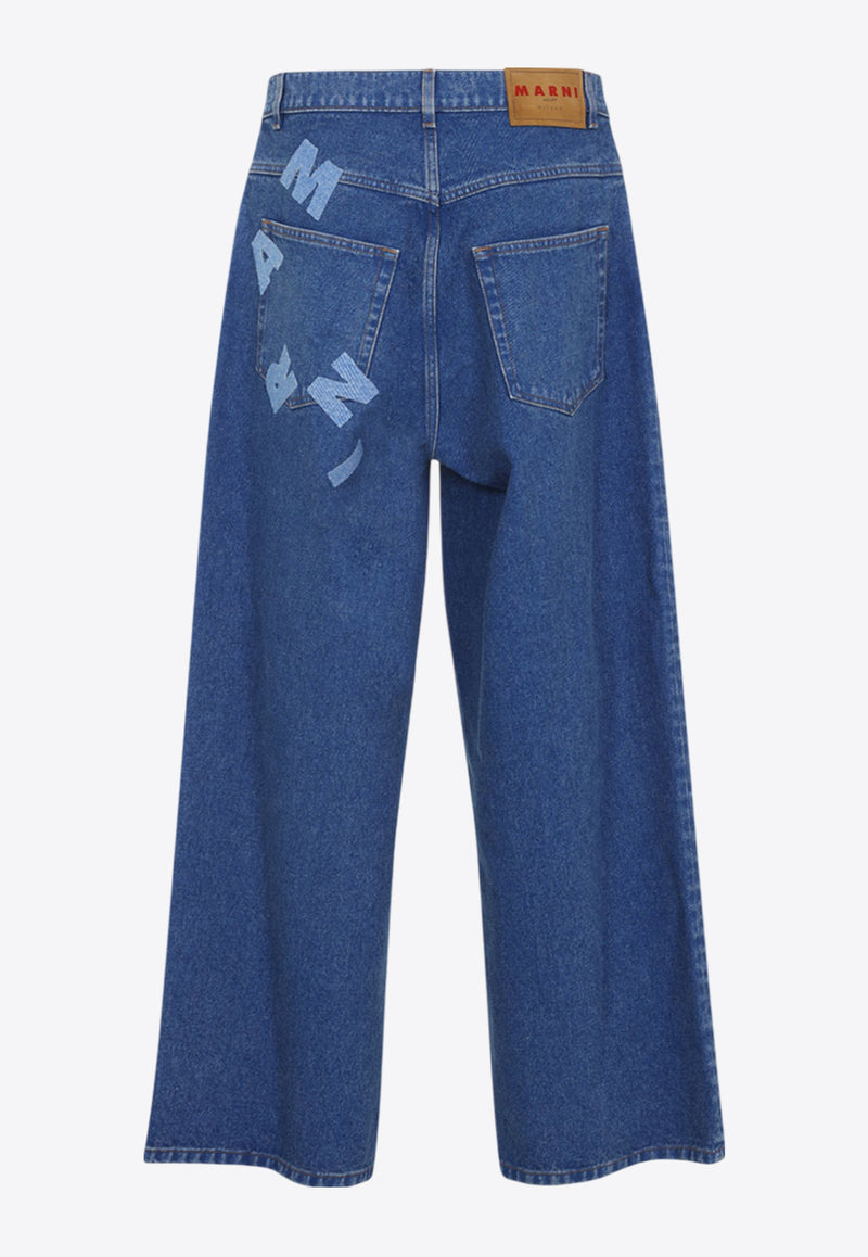 Logo Lettering Jeans