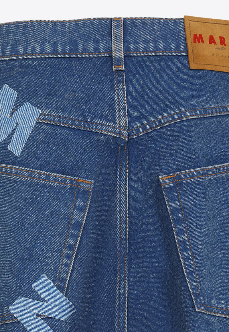 Logo Lettering Jeans