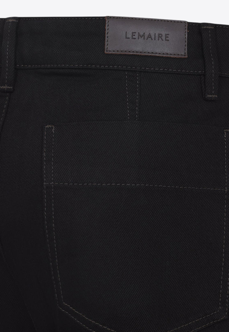 Twisted Straight-Leg Pants